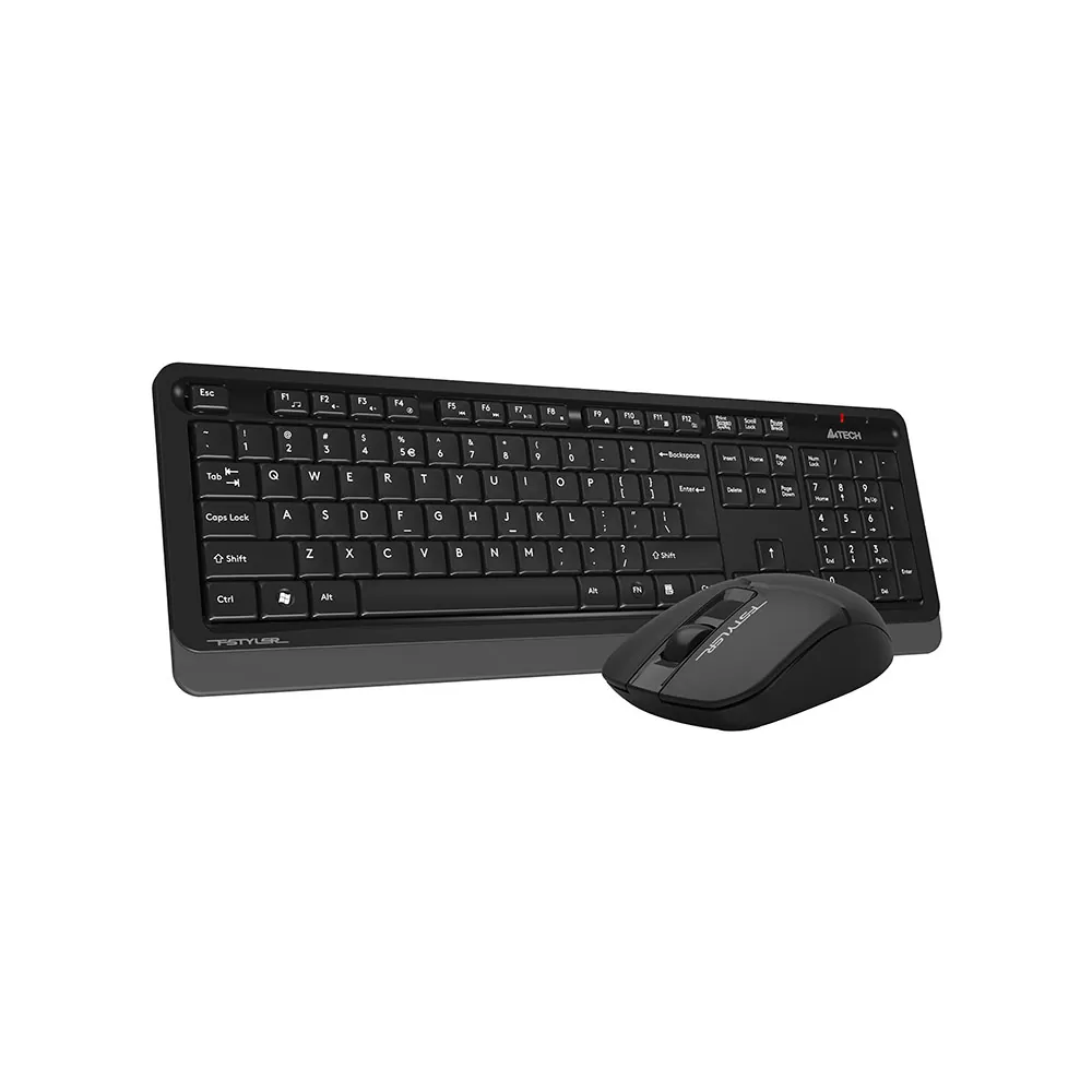 matshop.gr - A4 TECH FSTYLER COMBO FG1012S ΑΣΥΡΜΑΤΟ ΠΛΗΚΤΡΟΛΟΓΙΟ Η/Υ USB FGK-10 EN/GR + ΑΣΥΡΜΑΤΟ ΠΟΝΤΙΚΙ FG12S ΑΘΟΡΥΒΟ CLICK BLACK GR