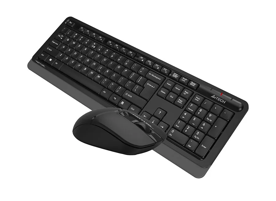 matshop.gr - A4 TECH FSTYLER COMBO FG1012S ΑΣΥΡΜΑΤΟ ΠΛΗΚΤΡΟΛΟΓΙΟ Η/Υ USB FGK-10 EN/GR + ΑΣΥΡΜΑΤΟ ΠΟΝΤΙΚΙ FG12S ΑΘΟΡΥΒΟ CLICK BLACK GR