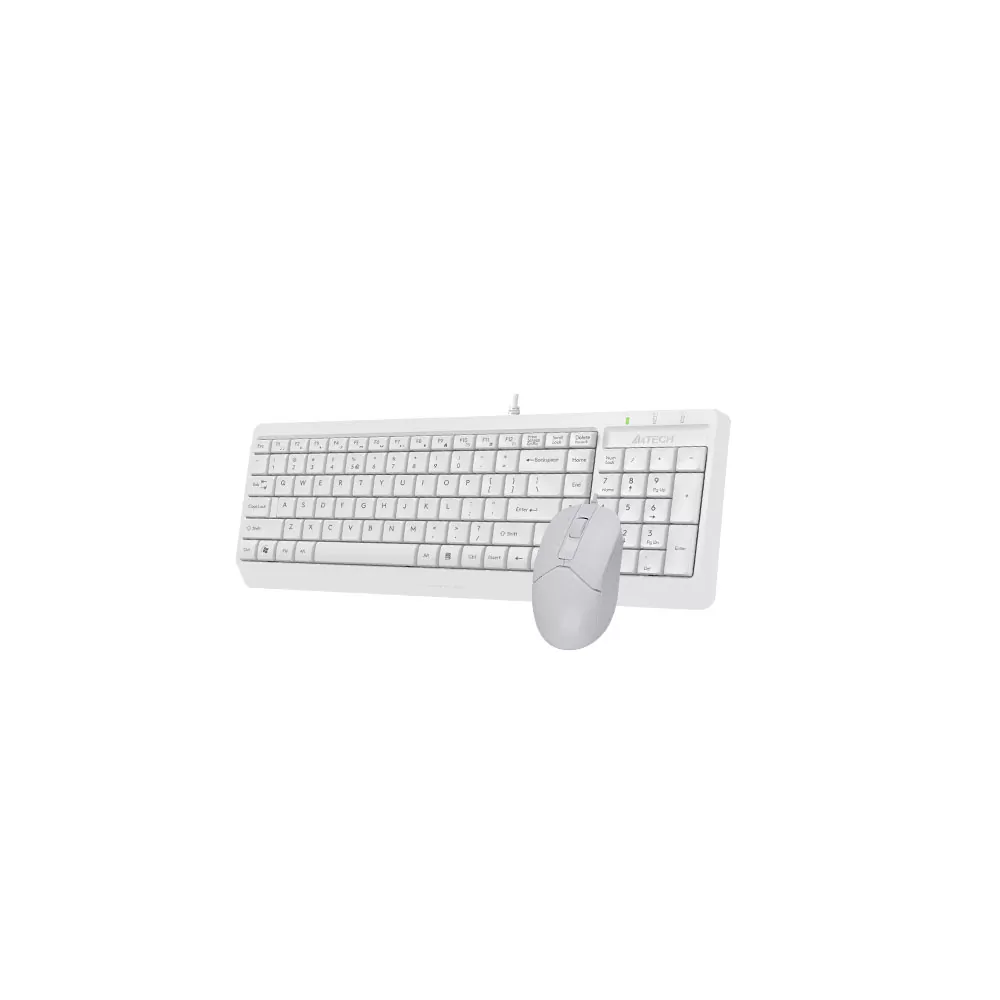 matshop.gr - A4 TECH FSTYLER COMBO F1512S ΕΝΣΥΡΜΑΤΟ ΠΛΗΚΤΡΟΛΟΓΙΟ Η/Υ USB FK15 EN/GR + ΕΝΣΥΡΜΑΤΟ ΠΟΝΤΙΚΙ FM12S WHITE GR