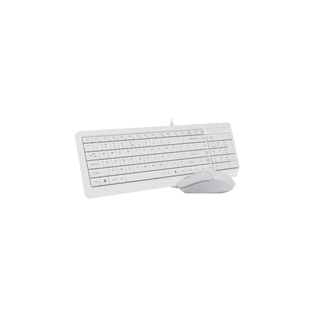 matshop.gr - A4 TECH FSTYLER COMBO F1512S ΕΝΣΥΡΜΑΤΟ ΠΛΗΚΤΡΟΛΟΓΙΟ Η/Υ USB FK15 EN/GR + ΕΝΣΥΡΜΑΤΟ ΠΟΝΤΙΚΙ FM12S WHITE GR