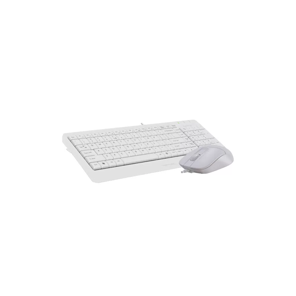 matshop.gr - A4 TECH FSTYLER COMBO F1512S ΕΝΣΥΡΜΑΤΟ ΠΛΗΚΤΡΟΛΟΓΙΟ Η/Υ USB FK15 EN/GR + ΕΝΣΥΡΜΑΤΟ ΠΟΝΤΙΚΙ FM12S WHITE GR