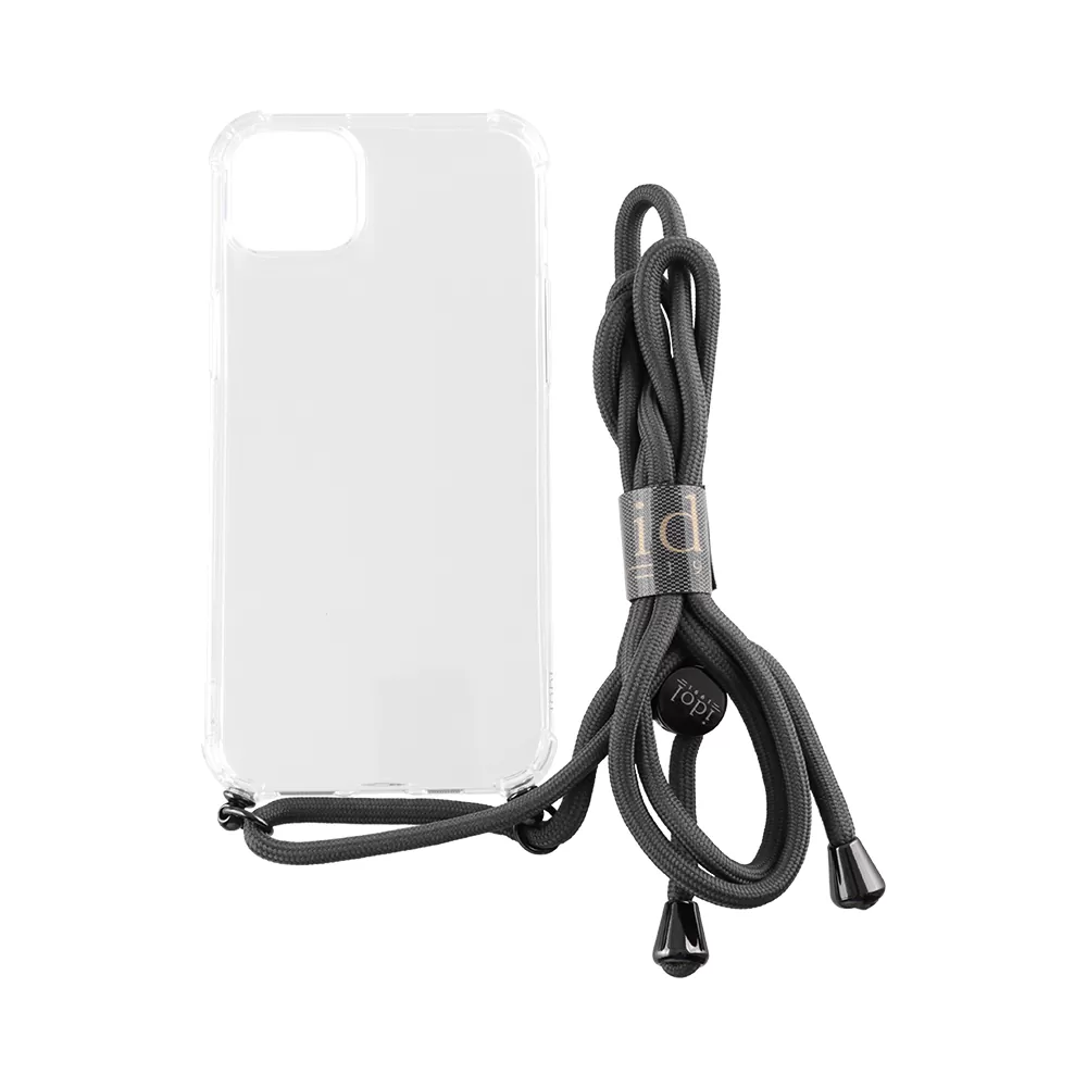 matshop.gr - IDOL 1991 ΘΗΚΗ IPHONE 14 PLUS 6.7" ANTISHOCK AIR TPU WITH STRAP CAMERA GUARD ΔΙΑΦΑΝΗ
