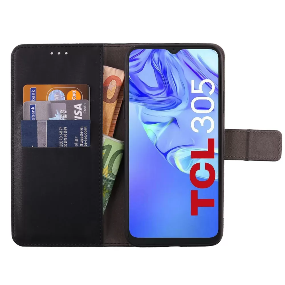 matshop.gr - VOLTE-TEL ΘΗΚΗ TCL 30/30 5G/30+ 6.7" ALLURE MAGNET BOOK STAND CLIP BLACK