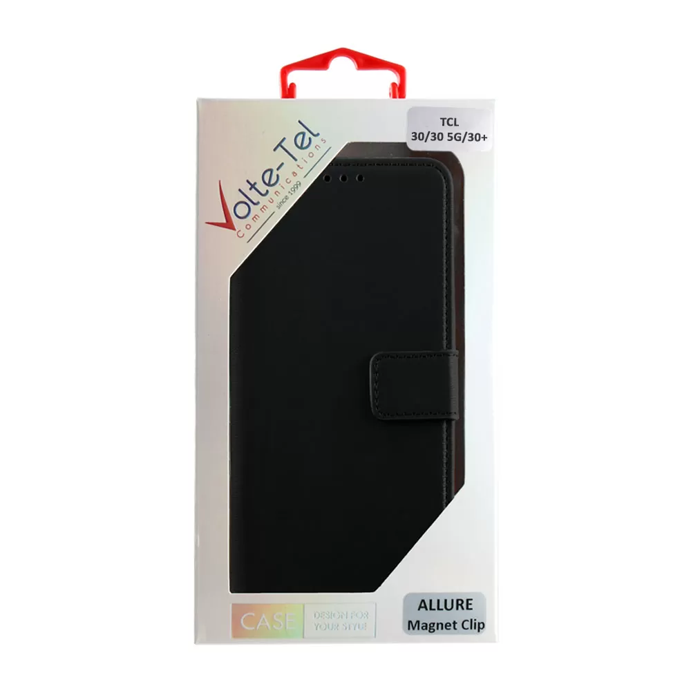 matshop.gr - VOLTE-TEL ΘΗΚΗ TCL 30/30 5G/30+ 6.7" ALLURE MAGNET BOOK STAND CLIP BLACK