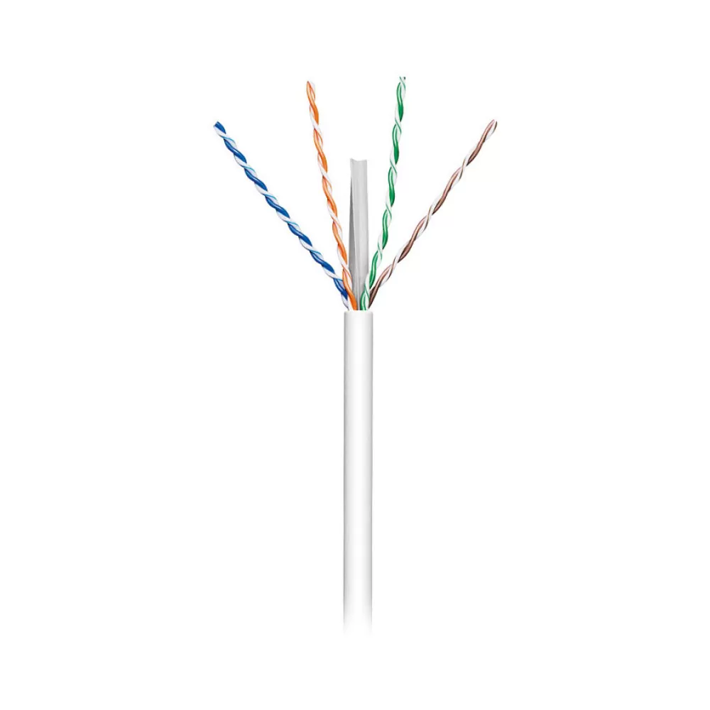matshop.gr - HYPER-FIX ΚΑΛΩΔΙΟ ΔΙΚΤΥΟΥ UTP CAT-6 CCA 23/1 SOLID 5.8mm PVC ΡΟΛΟ 100m 250MHz 100Ω ECA_CPR/CE/SOHO PASS 70m FLUKE TEST ΑΣΠΡΟ
