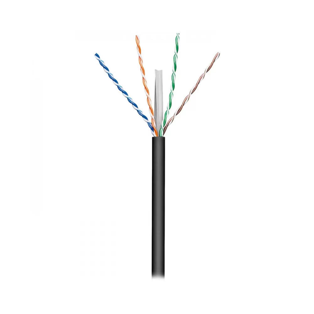 matshop.gr - HYPER-FIX ΚΑΛΩΔΙΟ ΔΙΚΤΥΟΥ UTP CAT-6 CCA 23/1 SOLID 5.8mm PET ΕΞΩΤ.ΧΩΡΩΝ ΡΟΛΟ 100m 250MHz 100Ω CE/SOHO PASS 70m FLUKE TEST ΜΑΥΡΟ