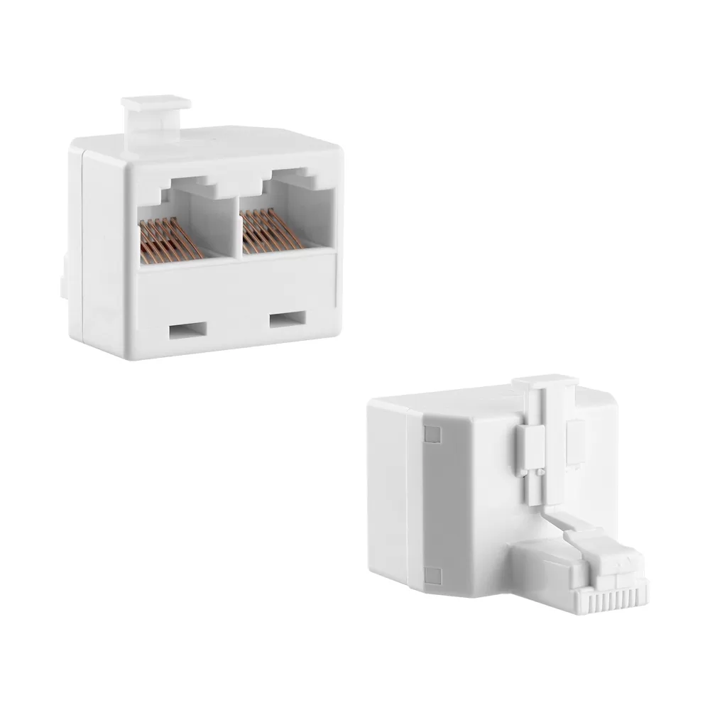 matshop.gr - VOLTE-TEL ΤΑΦ-SPLITTER ΤΗΛΕΦΩΝΟΥ ΓΡΑΜΜΗΣ RJ45 (ΑΡΣΕΝΙΚΟ) ΣΕ 2 RJ45 (ΘΗΛΥΚΟ) ΑΣΠΡΟ
