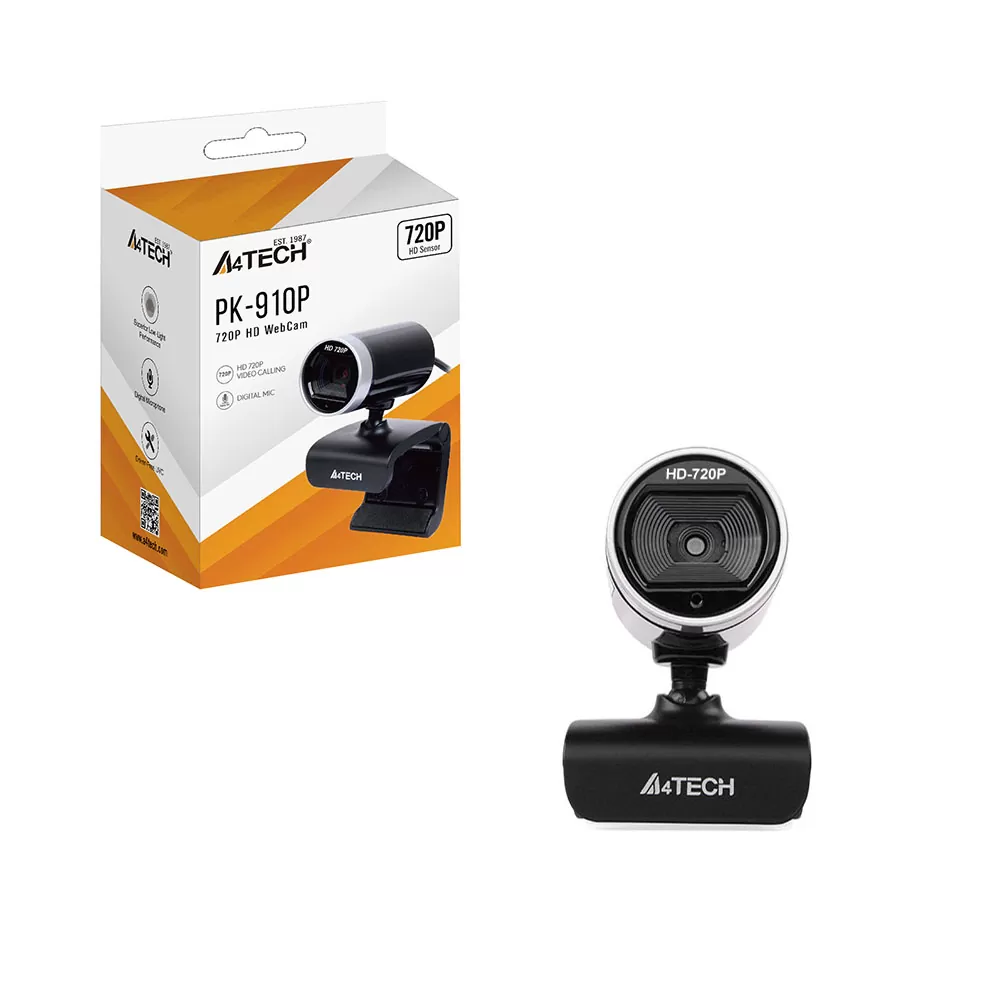 matshop.gr - A4 TECH USB 2.0 WEB CAMERA PK-910P HD 720P 50HZ ΜΕ ΜΙΚΡΟΦΩΝΟ BLACK GR