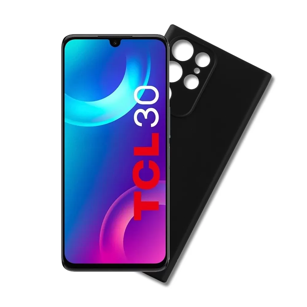 matshop.gr - VOLTE-TEL ΘΗΚΗ TCL 30/30 5G/30+ 6.7" SILICON TPU CAMERA GUARD BLACK