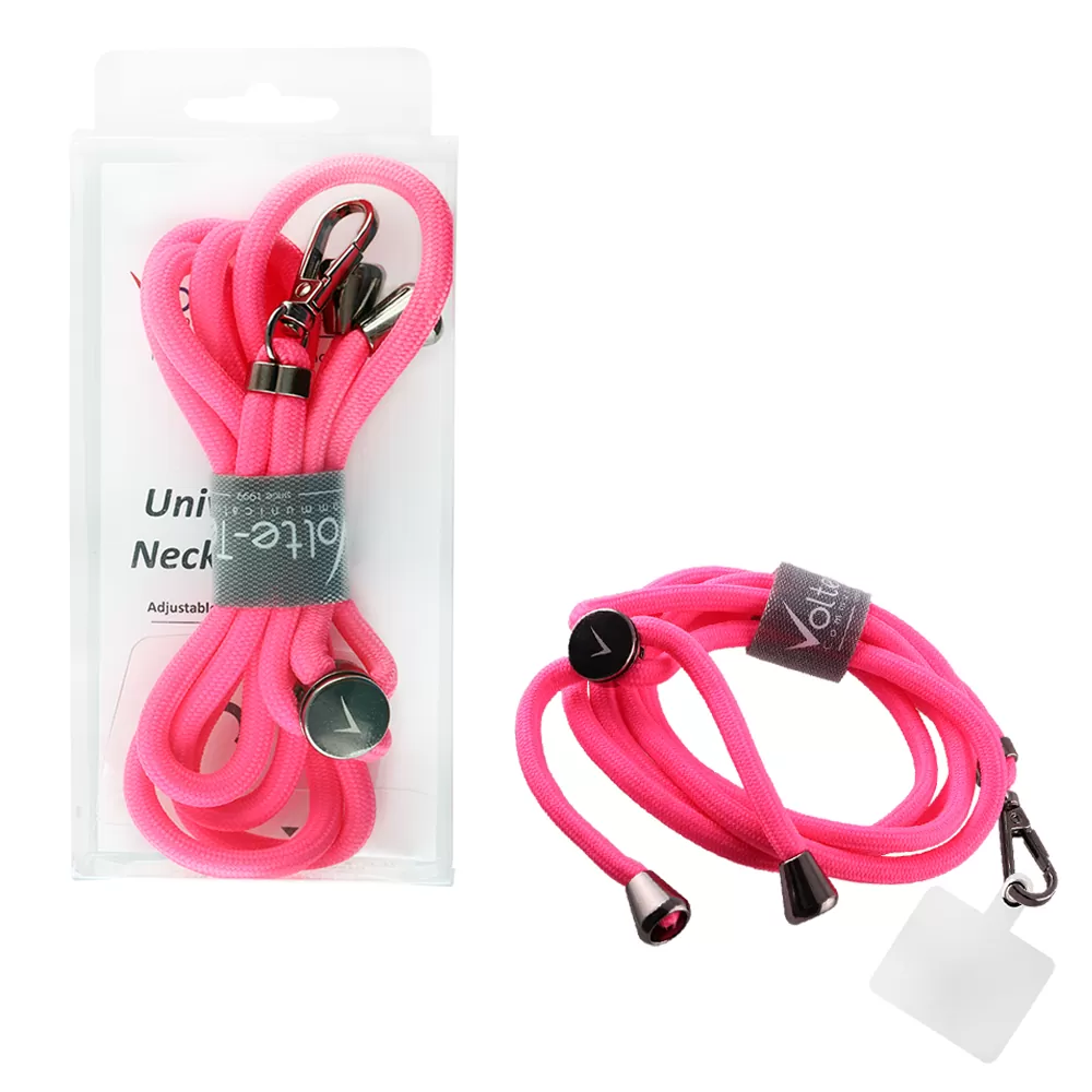 matshop.gr - VOLTE-TEL NECK STRAP - ΛΟΥΡΑΚΙ ΛΑΙΜΟΥ ΓΙΑ ΘΗΚΕΣ ΦΩΣΦΟΡΟΥΧΟ ΡΟΖ VT15