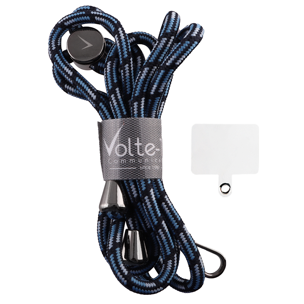 matshop.gr - VOLTE-TEL NECK STRAP - ΛΟΥΡΑΚΙ ΛΑΙΜΟΥ ΓΙΑ ΘΗΚΕΣ ΜΠΛΕ-ΜΑΥΡΟ VT06