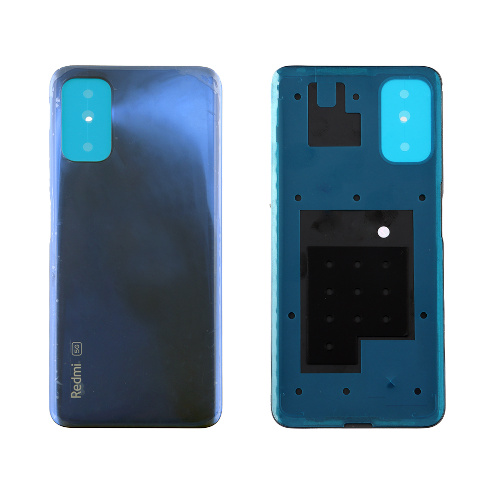 matshop.gr - XIAOMI REDMI NOTE 10 5G BATTERY COVER BLUE 550500012G9X ORIGINAL SERVICE PACK