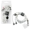 matshop.gr - VOLTE-TEL NECK STRAP - ΛΟΥΡΑΚΙ ΛΑΙΜΟΥ ΓΙΑ ΘΗΚΕΣ ΑΣΠΡΟ ΜΕ ΜΑΥΡΕΣ ΡΙΓΕΣ VT33