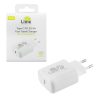 matshop.gr - LIME TYPE C PD 3.0 SUPER FAST TRAVEL QC 3.0 LTC30W 30W 5V 4.0A /9V  3.4A/12V 2.5A WHITE