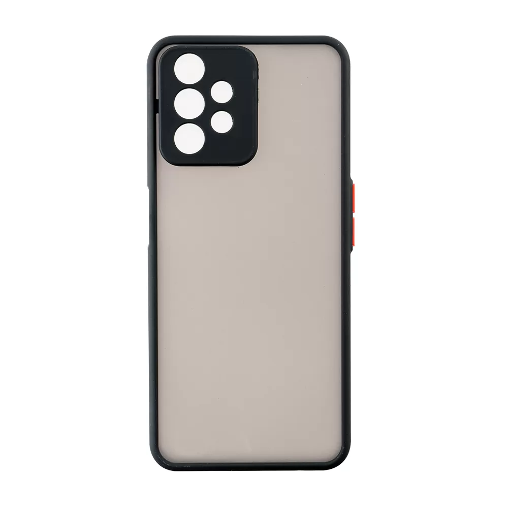 matshop.gr - LIME ΘΗΚΗ SAMSUNG A33 5G A336 6.4" HARDSHELL FUSION FULL CAMERA PROTECTION BLACK WITH RED KEYS