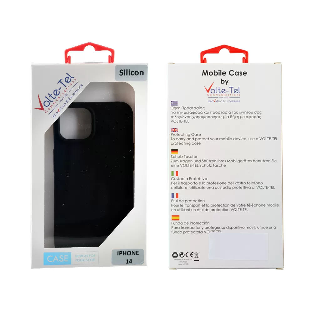 matshop.gr - VOLTE-TEL ΘΗΚΗ IPHONE 14 PLUS 6.7" SILICON TPU CAMERA GUARD BLACK