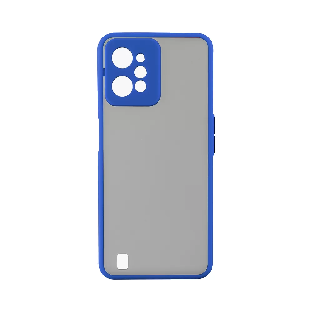 matshop.gr - LIME ΘΗΚΗ REALME C31 6.5" HARDSHELL FUSION FULL CAMERA PROTECTION BLUE WITH YELLOW KEYS