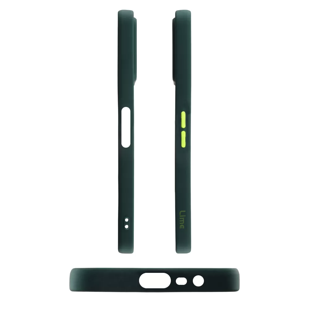 matshop.gr - LIME ΘΗΚΗ REALME C31 6.5" HARDSHELL FUSION FULL CAMERA PROTECTION GREEN WITH YELLOW KEYS