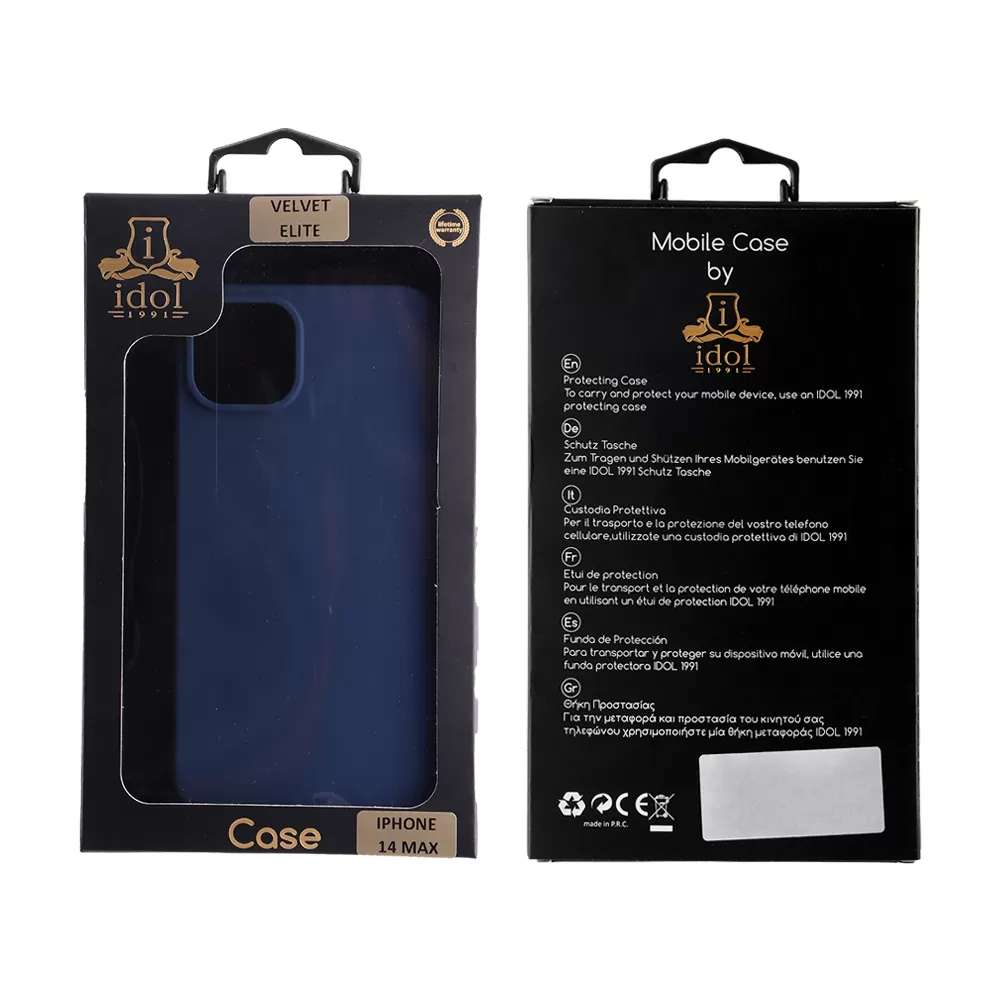 matshop.gr - IDOL 1991 ΘΗΚΗ IPHONE 14 PLUS 6.7" VELVET ELITE TPU 4 SIDE CAMERA GUARD BLUE