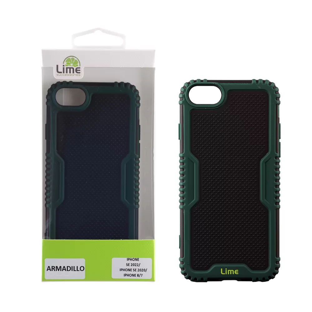 matshop.gr - LIME ΘΗΚΗ IPHONE SE 2022/IPHONE SE 2020/IPHONE 8/7 4.7" ARMADILLO FULL CAMERA PROTECTION GREEN