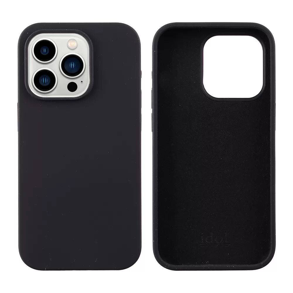 matshop.gr - IDOL 1991 ΘΗΚΗ IPHONE 14 PRO 6.1" VELVET ELITE TPU 4 SIDE CAMERA GUARD BLACK