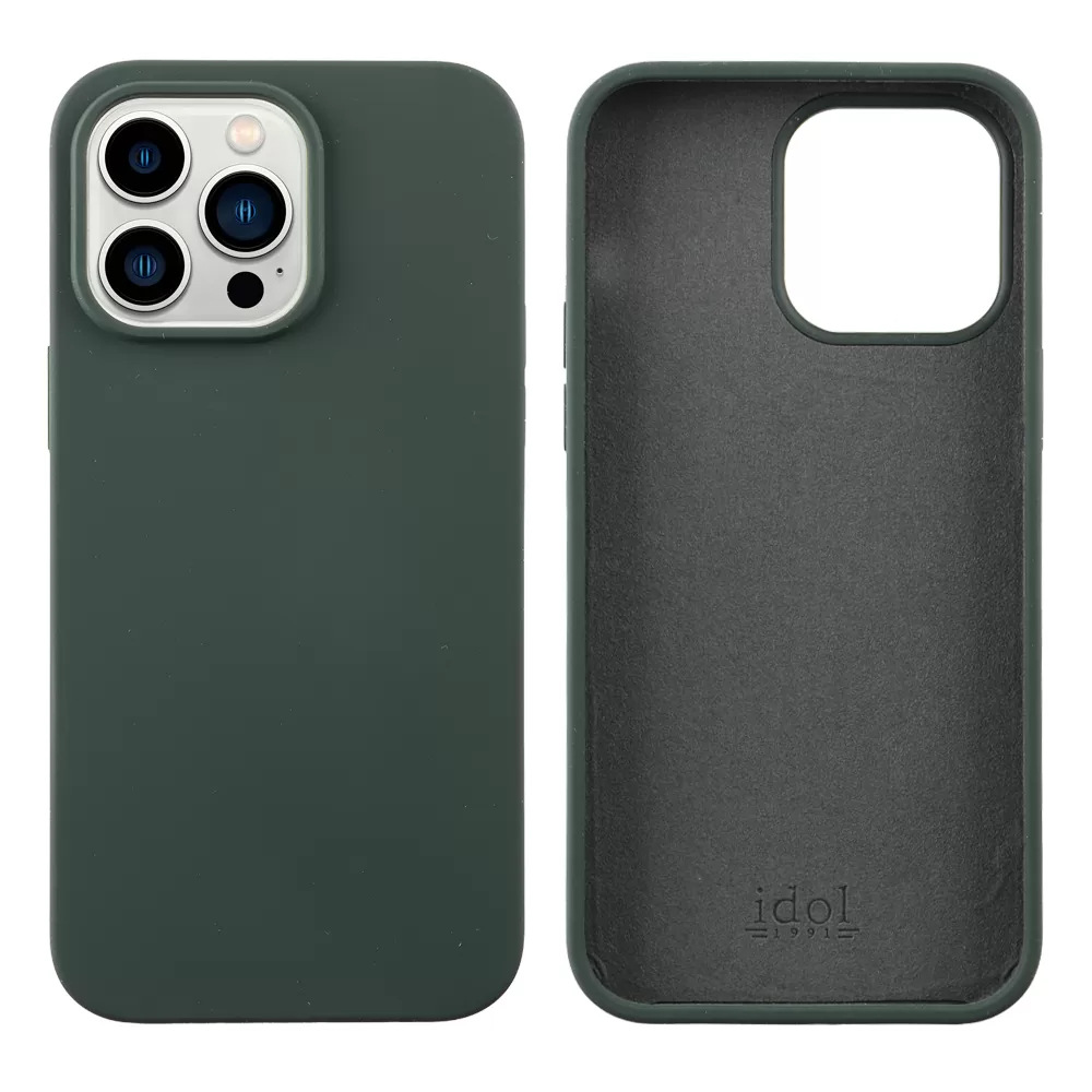 matshop.gr - IDOL 1991 ΘΗΚΗ IPHONE 14 PRO MAX 6.7" VELVET ELITE TPU 4 SIDE CAMERA GUARD GREEN