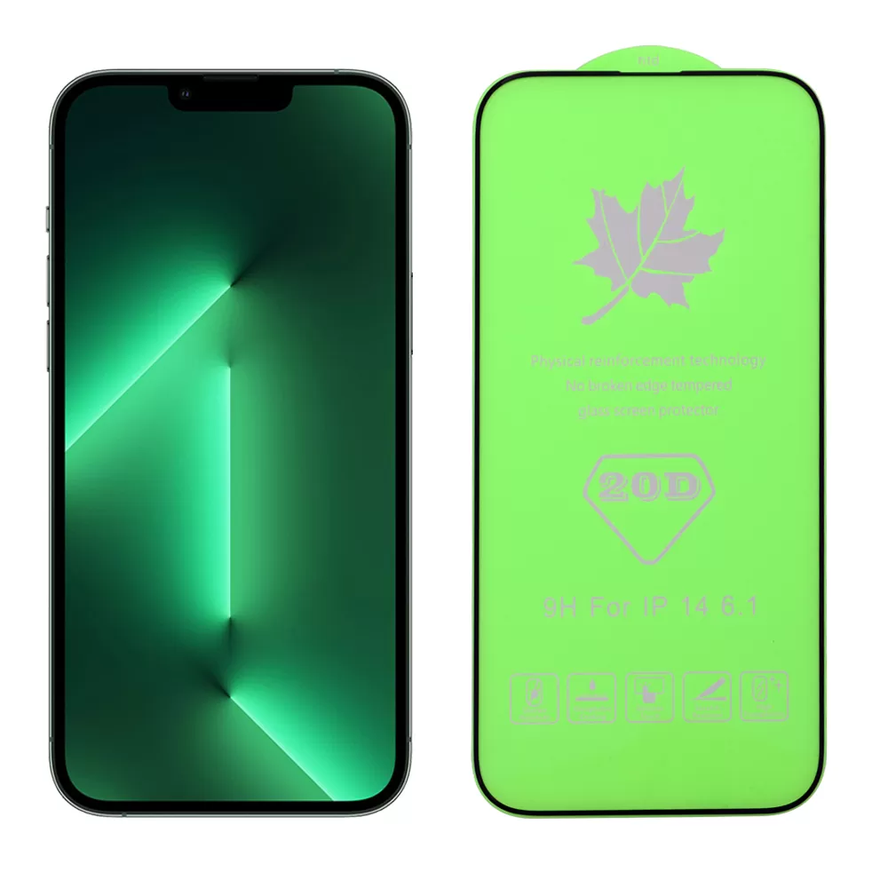 matshop.gr - IDOL 1991 TEMPERED GLASS IPHONE 14 PRO 6.1" 9H 0.25mm 20D FULL GLUE SEMI CURVED SPECIAL FULL COVER BLACK