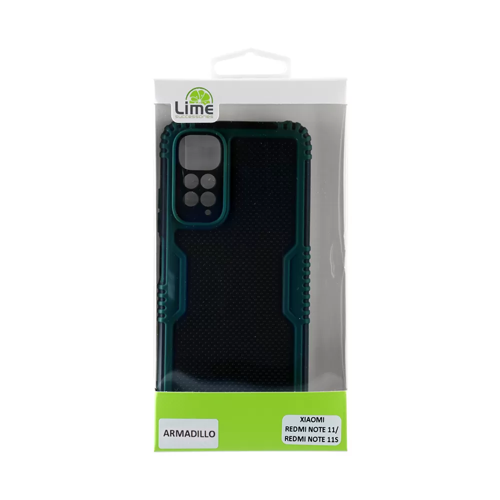 matshop.gr - LIME ΘΗΚΗ XIAOMI REDMI NOTE 11/REDMI NOTE 11S 6.43" ARMADILLO FULL CAMERA PROTECTION GREEN