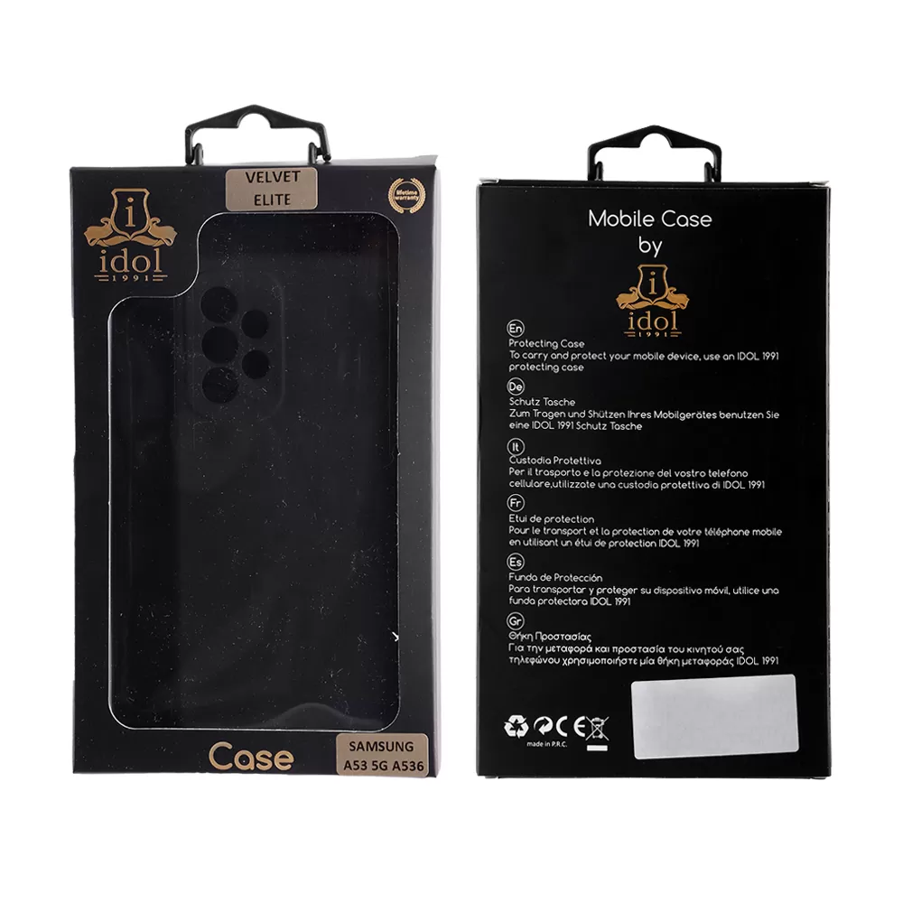 matshop.gr - IDOL 1991 ΘΗΚΗ SAMSUNG A53 5G A536 6.5" VELVET ELITE TPU 4 SIDE CAMERA GUARD BLACK
