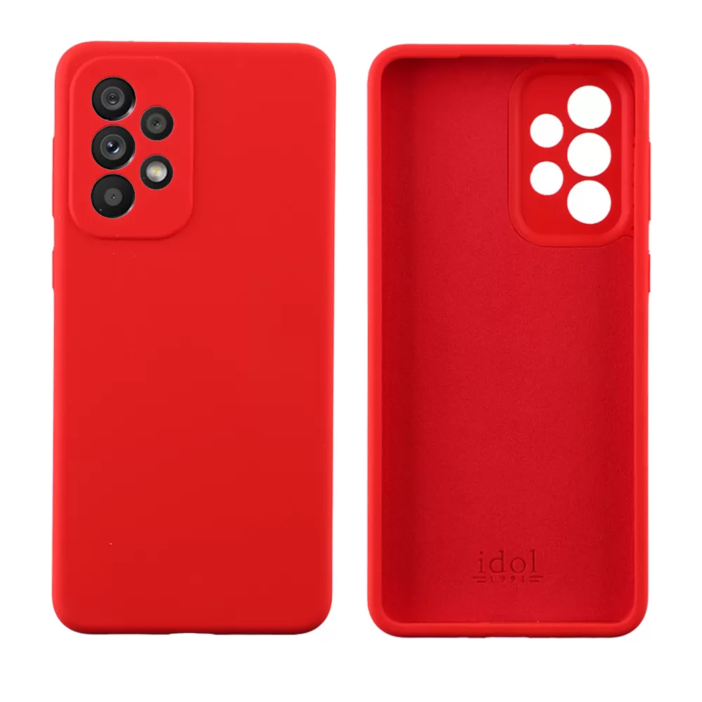 matshop.gr - IDOL 1991 ΘΗΚΗ SAMSUNG A33 5G A336 6.4" VELVET ELITE TPU 4 SIDE CAMERA GUARD RED