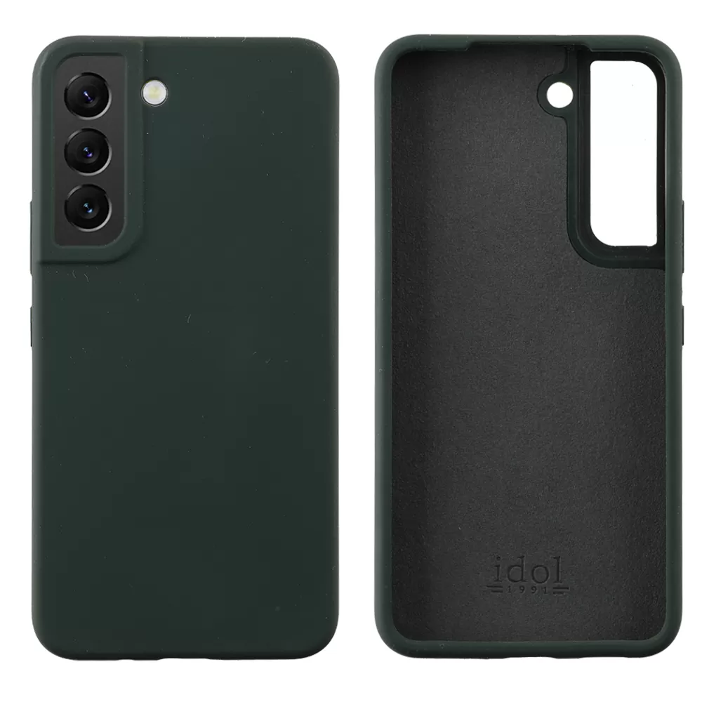 matshop.gr - IDOL 1991 ΘΗΚΗ SAMSUNG S22 5G S901 6.1" VELVET ELITE TPU 4 SIDE CAMERA GUARD DARK GREEN