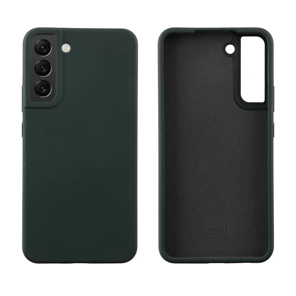 matshop.gr - IDOL 1991 ΘΗΚΗ SAMSUNG S22 PLUS 5G S906 6.6" VELVET ELITE TPU 4 SIDE CAMERA GUARD DARK GREEN