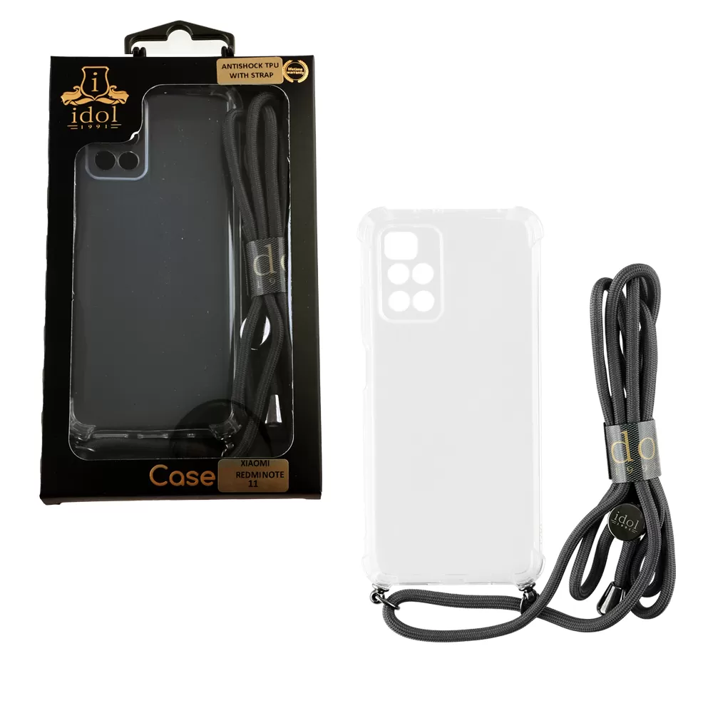 matshop.gr - IDOL 1991 ΘΗΚΗ XIAOMI REDMI NOTE 11/REDMI NOTE 11S 6.43" ANTISHOCK AIR TPU WITH STRAP FULL CAMERA PROTECTION ΔΙΑΦΑΝΗ