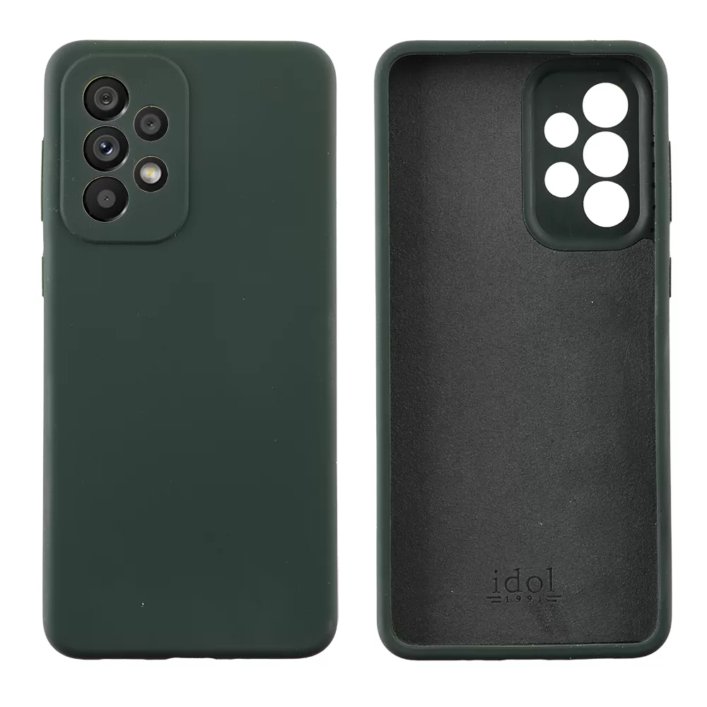matshop.gr - IDOL 1991 ΘΗΚΗ SAMSUNG A53 5G A536 6.5" VELVET ELITE TPU 4 SIDE CAMERA GUARD DARK GREEN