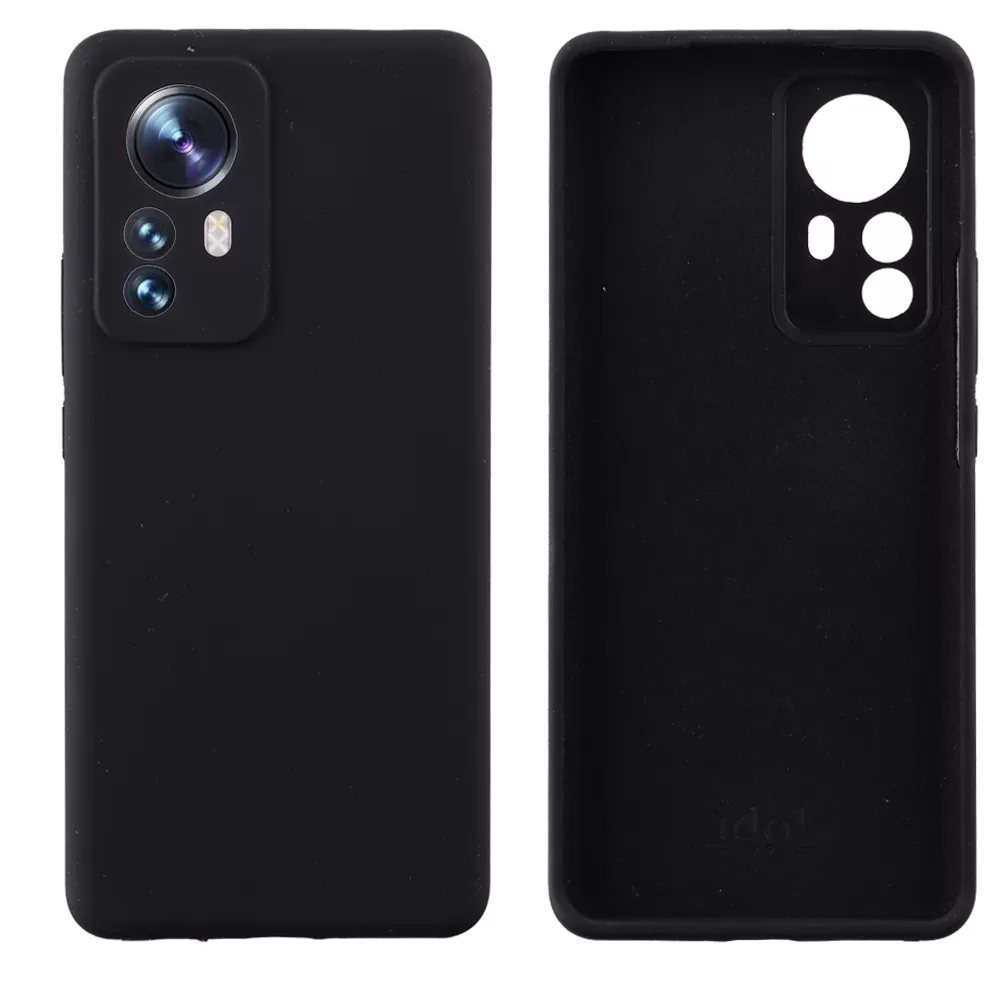 matshop.gr - IDOL 1991 ΘΗΚΗ XIAOMI 12 PRO 6.73" VELVET ELITE TPU 4 SIDE CAMERA GUARD BLACK