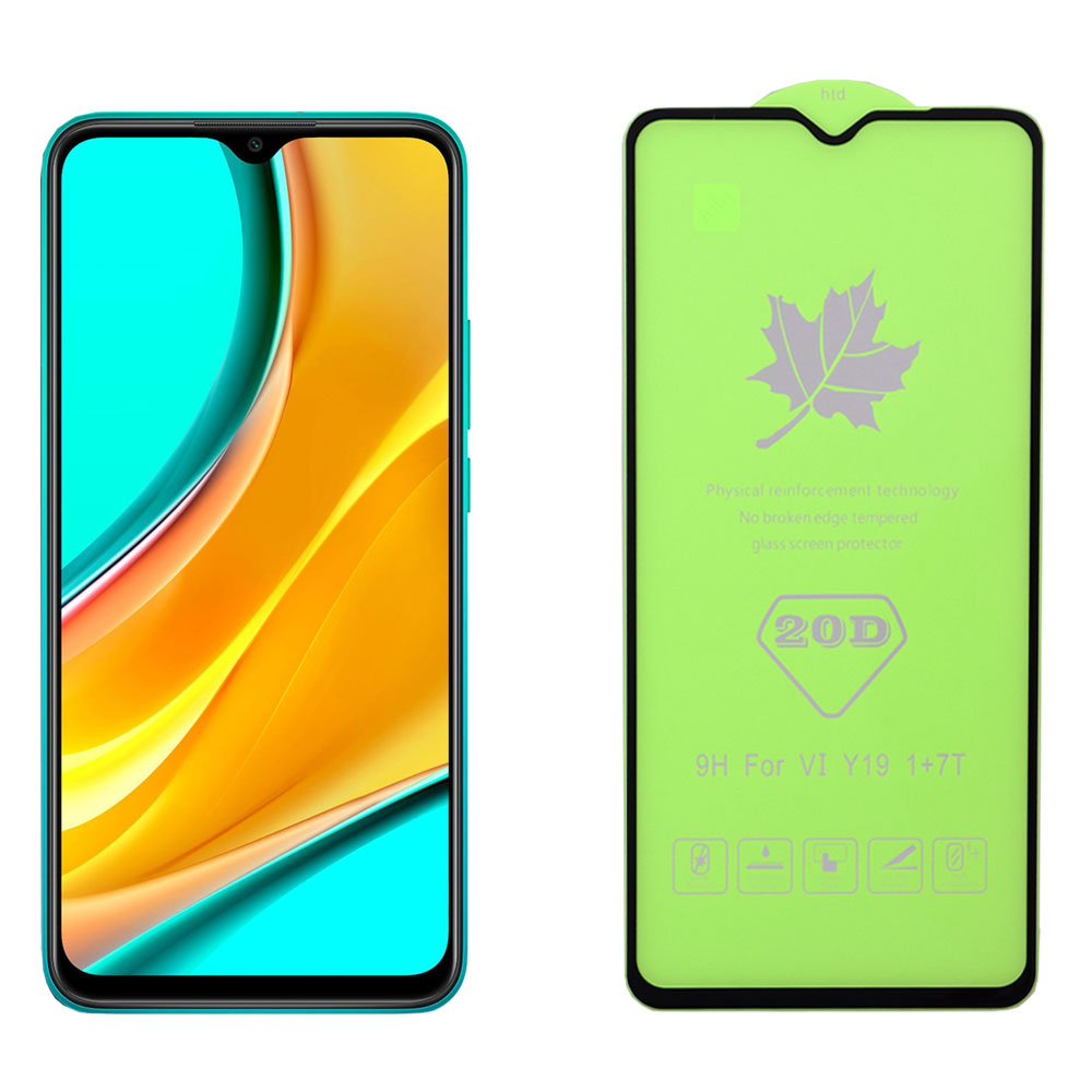 matshop.gr - IDOL 1991 TEMPERED GLASS XIAOMI REDMI 9 6.53" 9H 0.25mm 20D FULL GLUE SEMI CURVED BLACK