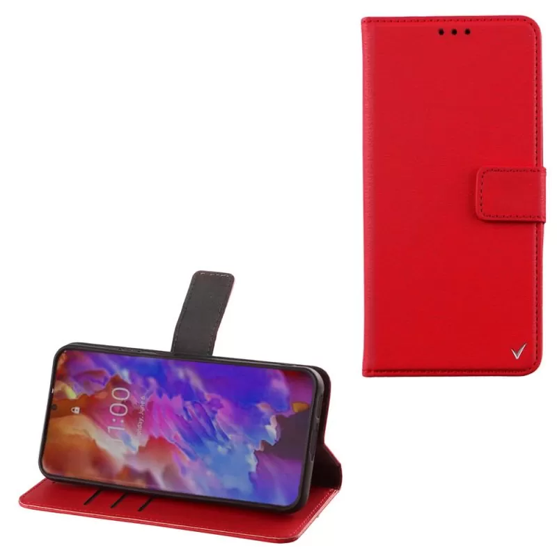matshop.gr - VOLTE-TEL ΘΗΚΗ SAMSUNG S23 ULTRA 5G S918 6.8" ALLURE MAGNET BOOK STAND CLIP RED