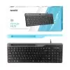 matshop.gr - A4 TECH FSTYLER ΕΝΣΥΡΜΑΤΟ ΠΛΗΚΤΡΟΛΟΓΙΟ Η/Υ USB FK25 EN/GR WIRED KEYBOARD ULTRA SLIM BLACK GR