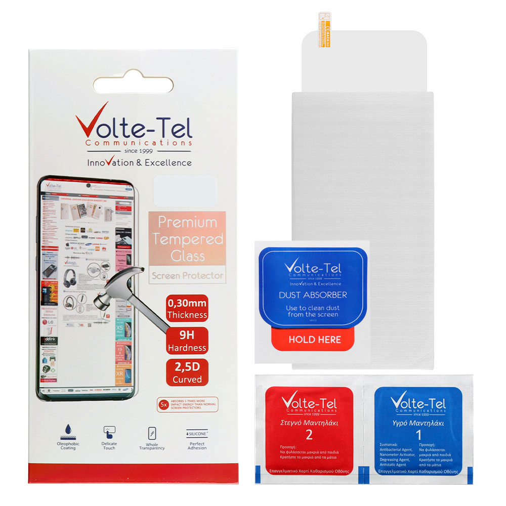 matshop.gr - VOLTE-TEL TEMPERED GLASS REALME GT NEO 3T 5G 6.62" 9H 0.30mm 2.5D FULL GLUE
