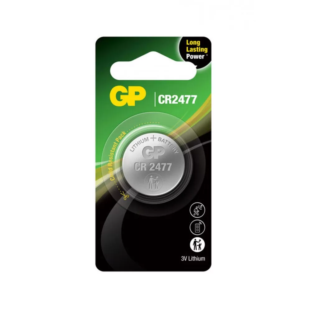 matshop.gr - GP ΜΠΑΤΑΡΙΕΣ ΝΟΜΙΣΜΑΤΟΣ ΛΙΘΙΟΥ 3V CR2477 1/BLISTER