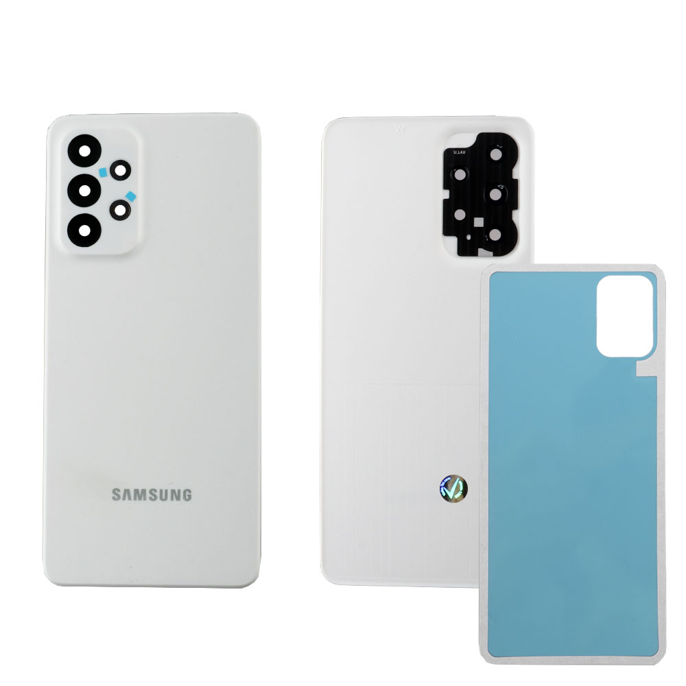 matshop.gr - SAMSUNG A33 5G A336 BATTERY COVER + LENS + ΦΙΛΜ ΑΔΙΑΒΡΟΧΟΠΟΙΗΣΗΣ WHITE 3P OR