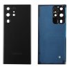 matshop.gr - SAMSUNG S22 ULTRA 5G S908 BATTERY COVER + LENS BLACK 3P OR