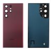matshop.gr - SAMSUNG S22 ULTRA 5G S908 BATTERY COVER + LENS BURGUNDY 3P OR
