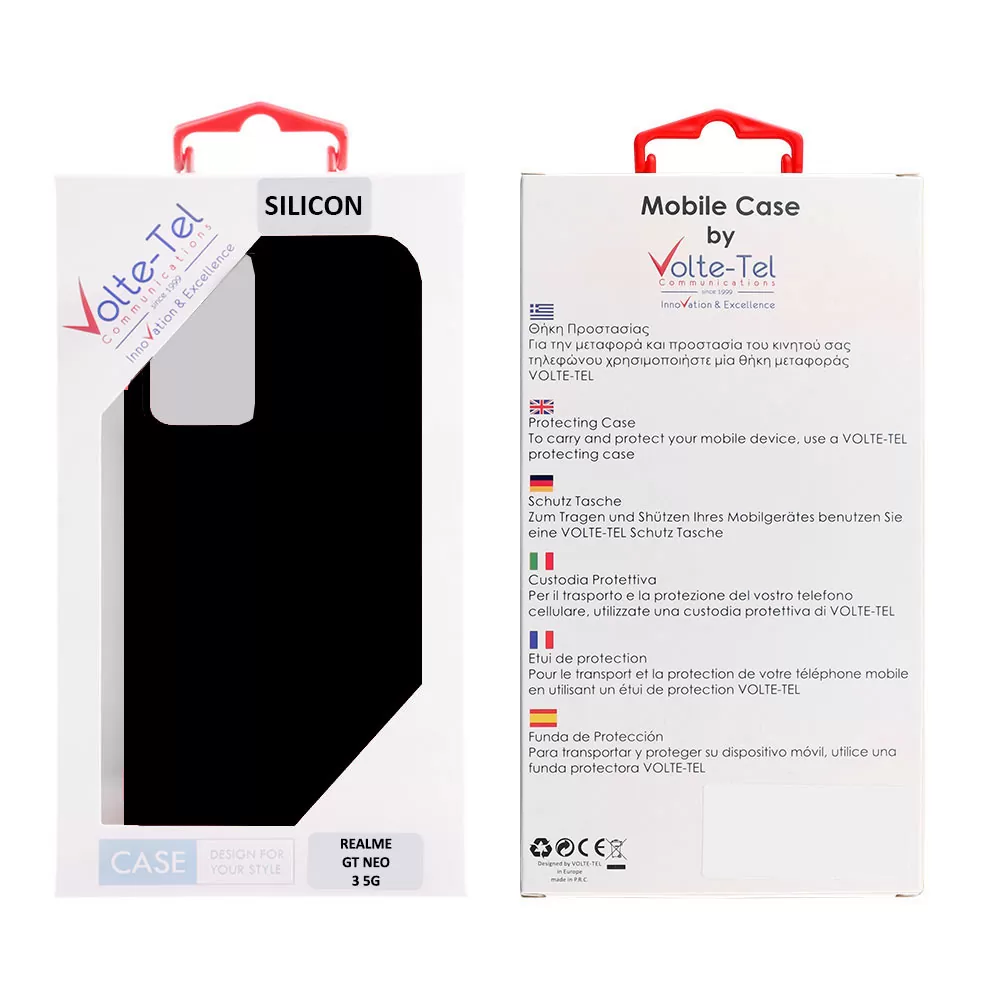 matshop.gr - VOLTE-TEL ΘΗΚΗ REALME GT NEO 3 5G 6.7" SILICON TPU FULL CAMERA PROTECTION BLACK