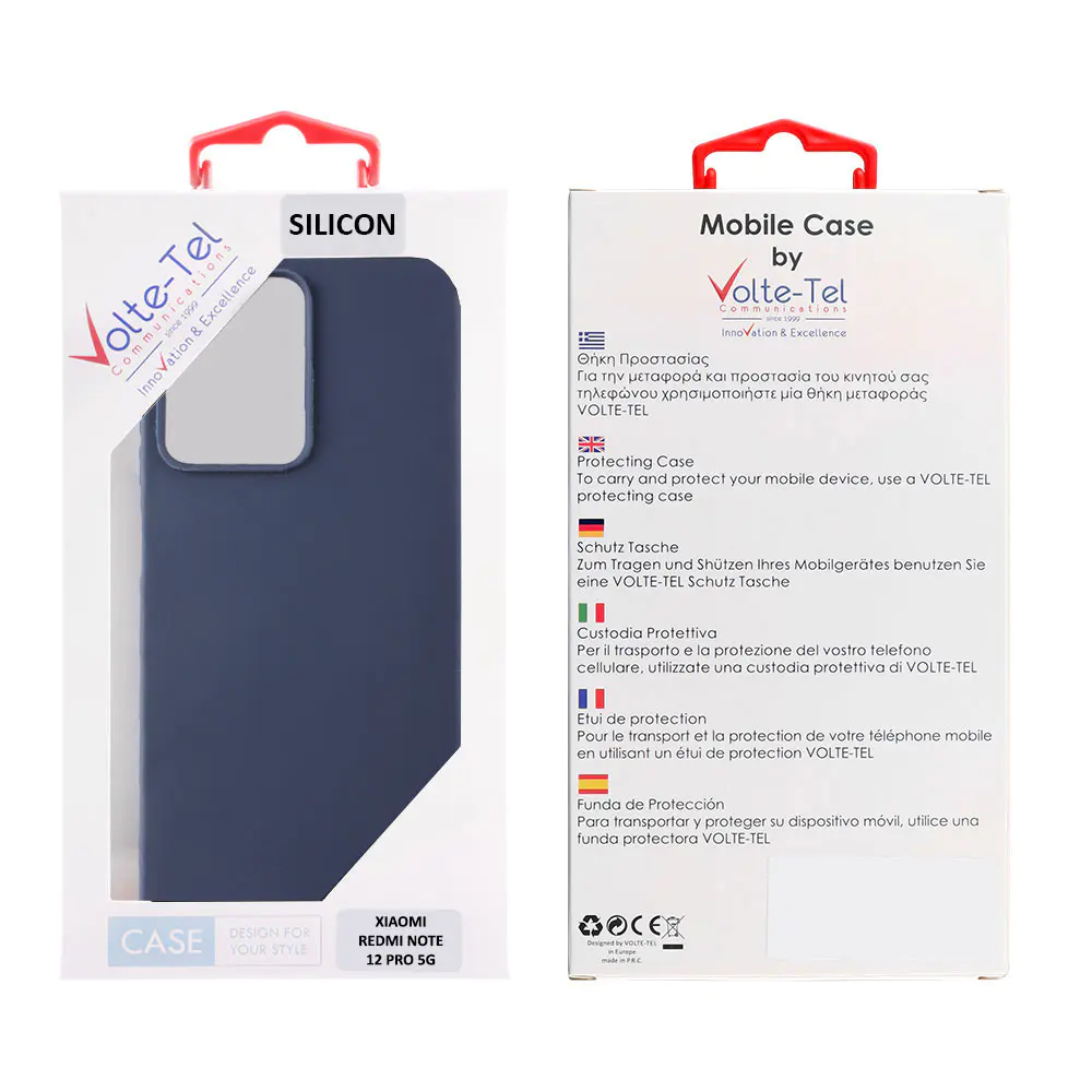 matshop.gr - VOLTE-TEL ΘΗΚΗ XIAOMI REDMI NOTE 12 PRO 5G 6.67" SILICON TPU CAMERA GUARD BLUE