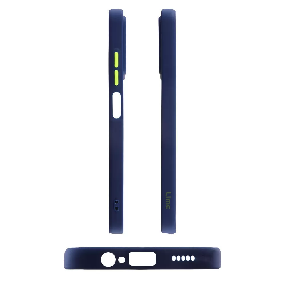 matshop.gr - LIME ΘΗΚΗ HONOR X6 6.5" HARDSHELL FUSION FULL CAMERA PROTECTION BLUE WITH YELLOW KEYS