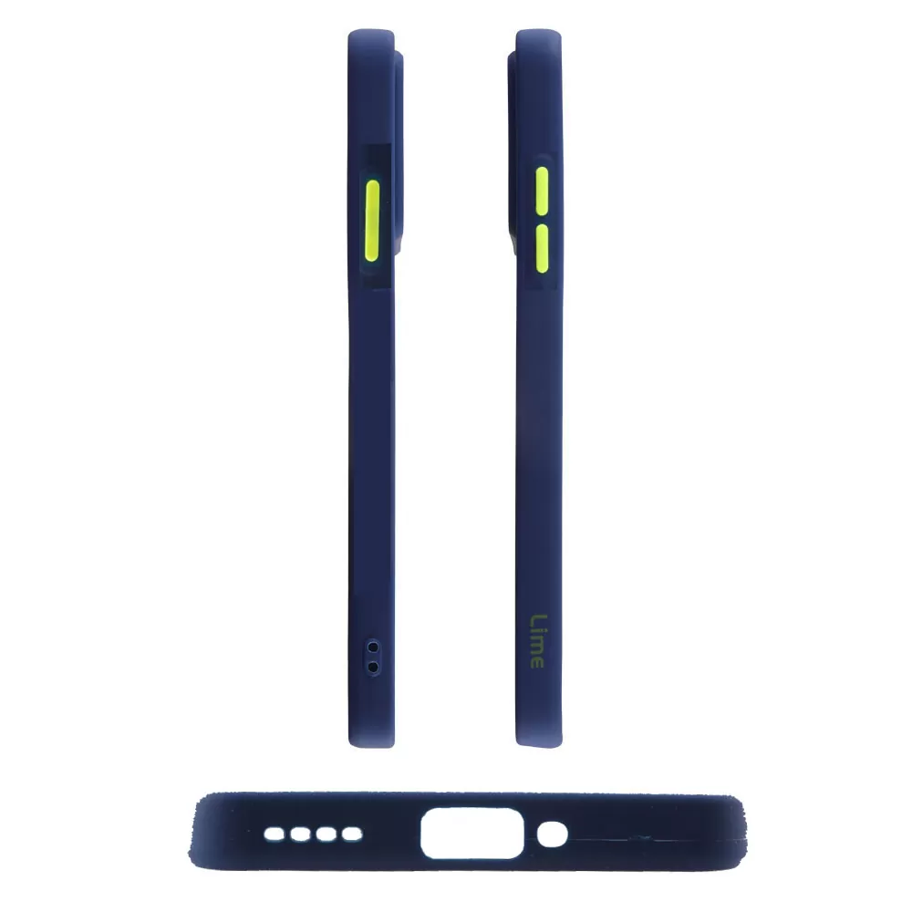 matshop.gr - LIME ΘΗΚΗ REALME GT NEO 3 5G 6.7" HARDSHELL FUSION FULL CAMERA PROTECTION BLUE WITH YELLOW KEYS