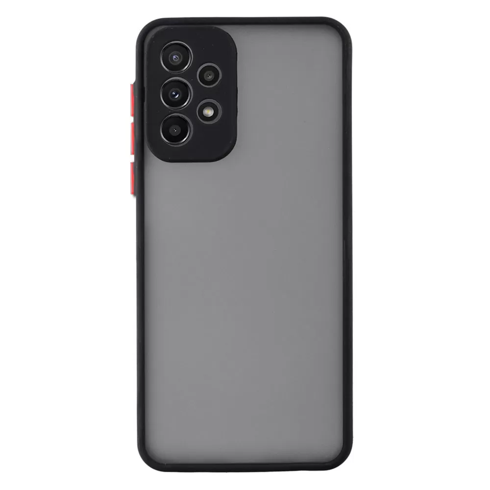 matshop.gr - LIME ΘΗΚΗ SAMSUNG A53 5G A536 6.5" HARDSHELL FUSION FULL CAMERA PROTECTION BLACK WITH RED KEYS