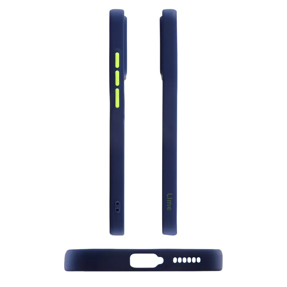 matshop.gr - LIME ΘΗΚΗ SAMSUNG A53 5G A536 6.5" HARDSHELL FUSION FULL CAMERA PROTECTION BLUE WITH YELLOW KEYS