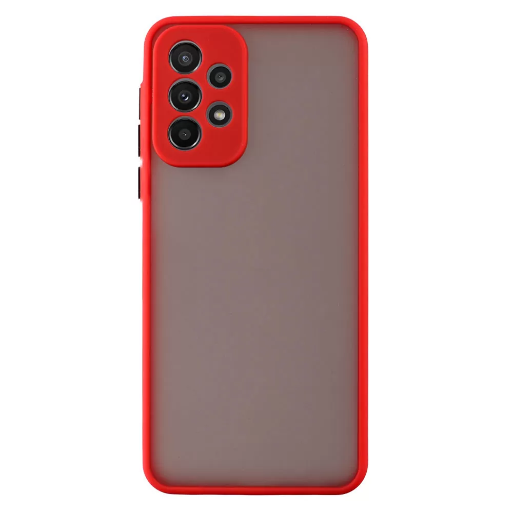 matshop.gr - LIME ΘΗΚΗ SAMSUNG A53 5G A536 6.5" HARDSHELL FUSION FULL CAMERA PROTECTION RED WITH BLACK KEYS